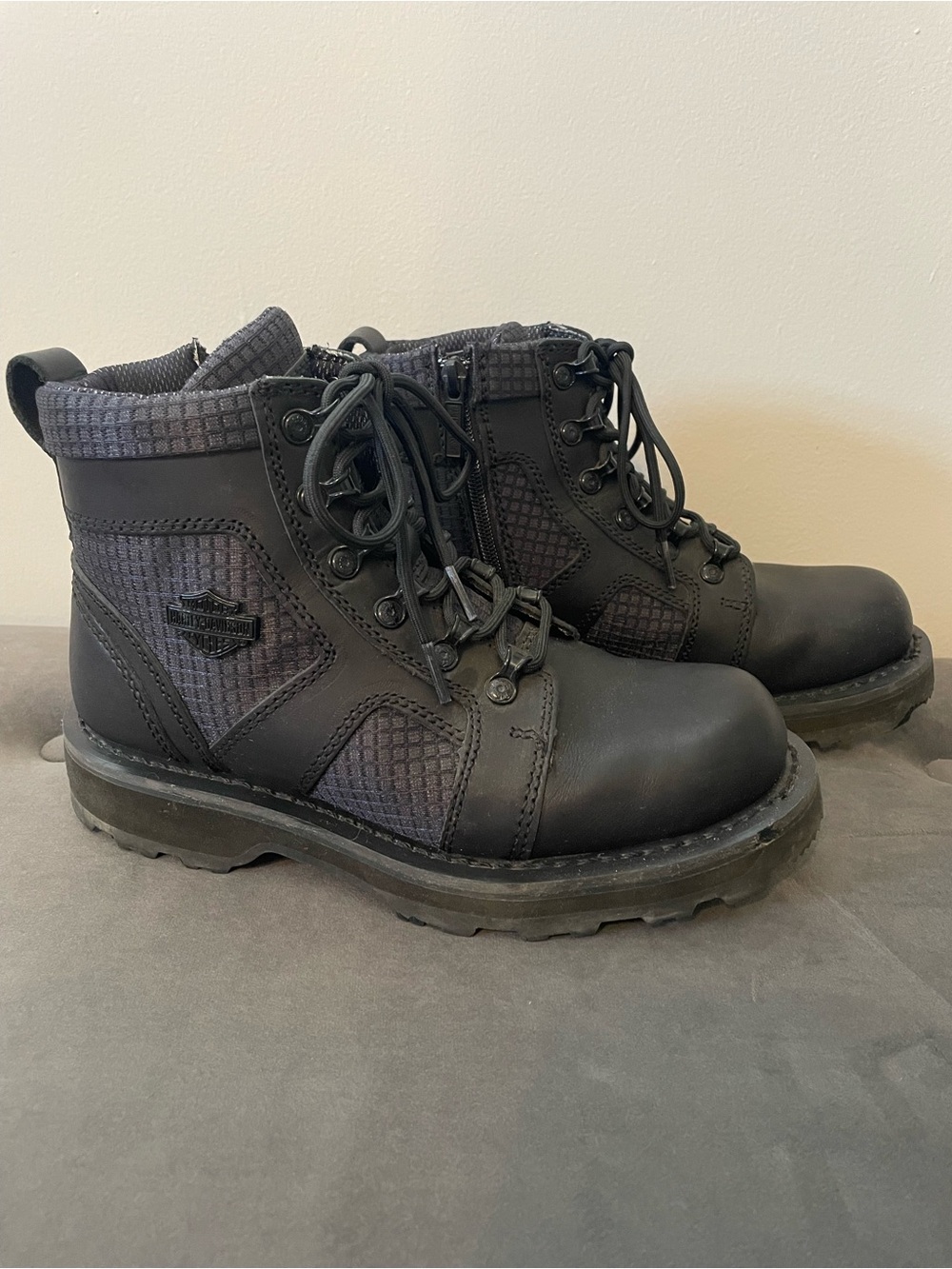 Harley-Davidson Black Women’s Lace-Up Boots